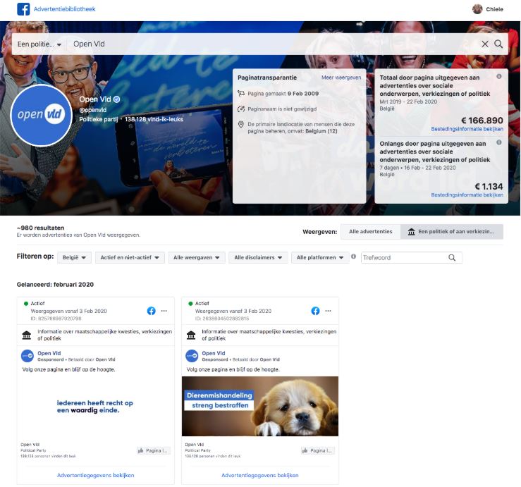 Facebook-advertenties-Politieke-partij-Open-VLD-Motionmill