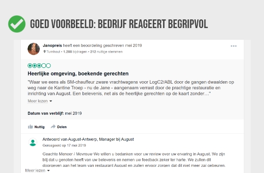 Reacties op reviews