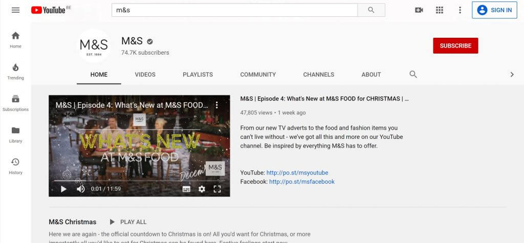 Kerstvideo YouTube MS