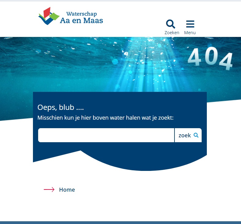 Beste 404-pagina's Nederlandse websites